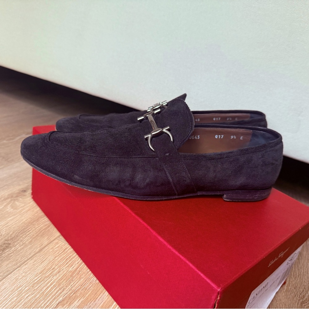 Salvatore Ferragamo Black  Dress Shoes for Men
